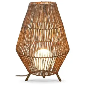 Lampe décorative 70 MOOVERE avec câble en jute intérieur extérieur pas cher