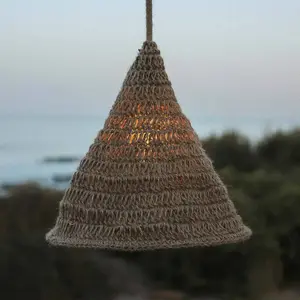 Suspension - New Garden - Maro - H30cm - Rotin Naturel - Jute Tissé