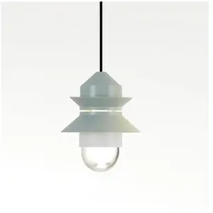 Marset Suspension LED E27 8 W avec diffuseur en Verre soufflé et pressé, modèle Santorini IP20, Couleur Vert Clair, 21,2 x 21,2 x 25,8 cm (référence : A654-050)Vendu parkoot