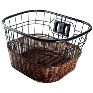Krayton Panier C56-tb-10k Large Steel Rattan Large 38 X 30 X 22 Cm pas cher