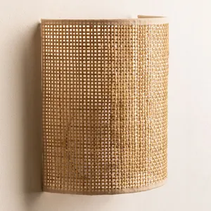 Comparateur de prix : Sklum Applique Murale En Rotin Ytse ?22 Cm