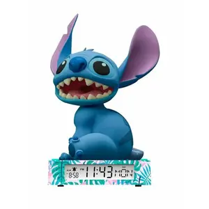 Kids Licensing 3d Lamp Alarm Clock+ Date Stitch One Size pas cher