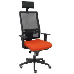 Piqueras Y Crespo Chaise de bureau avec appui Horna P&C Bali305 Orange noire pas cher