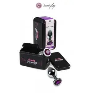SECRET MOMENTS Plug anal métal Mediano Morado Con Bolsa