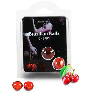 Boules de massage BRAZILIAN BALLS Cerise   pas cher