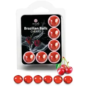 SECRETPLAY Billes de Massage - Brazilian Balls - Cerise - Parfum Frais... pas cher