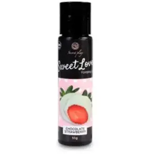 Lubrifiant comestible Sweet Love Fraise-Chocolat blanc 60ml pas cher