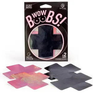 Secret Play Cross Nipple Pasties 2 Pair pas cher