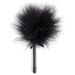 Secret Play Black Marabou Duster
