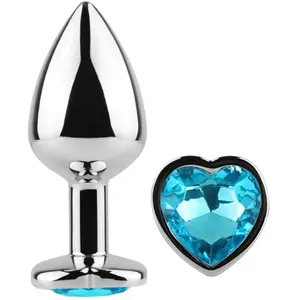 SECRETPLAY TOYS | Secret Play - Metal Butt Plug Blue Heart Small Size ...