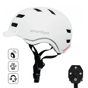 Comparateur de prix : SMARTGYRO Smart-Helmet White Pro, M, Adultes Unisexe, Blanc