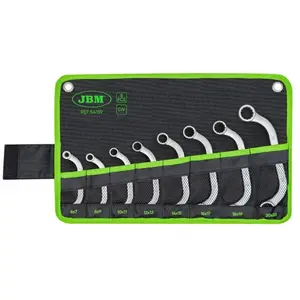 Jbm Jeu De Clés à Anneaux C Type S Round Head 12 Edges Offset 8 Pièces pas cher