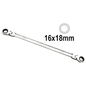 Clé à cliquet articulée 16x18mm. JBM 13451 pas cher
