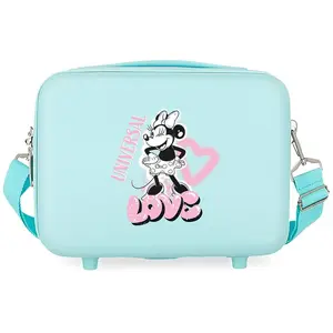 Disney Minnie Heart Trousse de toilette adaptable Turquoise 29 x 21 x 15 cm Rigide ABS 9,14 L 0,8 kg, bleu, Talla única, Trousse adaptableVendu pardressinn