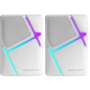 MARSGAMING Enceinte - MS-H - MS-H Blanc - 10 W - RGB - Filaire