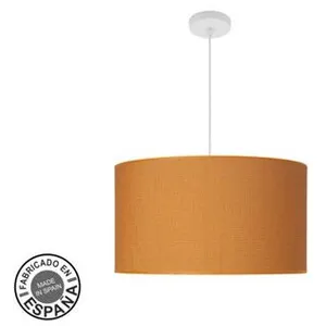 FABRILAMP Suspension Fashion 3xe27 Blanc/orange Regx50x50 Cm C/diffuse... pas cher