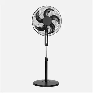 FABRILAMP Ventilateur sur pied Liberty noir, 3 vitesses, 45 W, 5 pales... pas cher