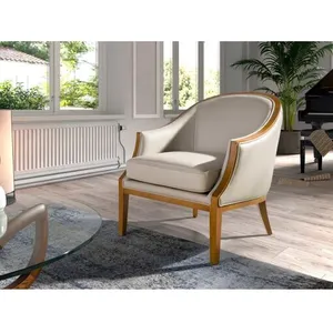 Fauteuil En Cuir Sable