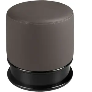 Angel Cerdá Pouf En Similicuir Gris Foncé