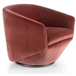 Fauteuil pivotant rembourré en velours 5041 ANGEL CERDA
