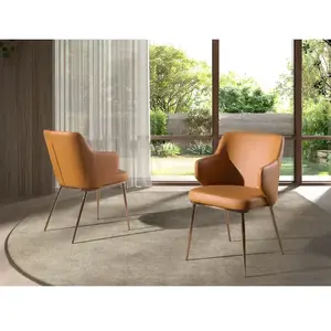 Comparateur de prix : Chaise rembourrée - ANGEL CERDA - Simili cuir et pieds acier chromé - ...