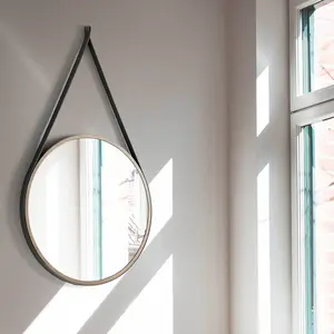 Comparateur de prix : Miroir mural rond noyer 3038 - ANGEL CERDÁ