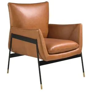 Angel Cerdá Fauteuil Pivotant Tapissé De Cuir BrunVendu parrakuten