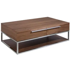 Table en noyer et acier chromé 2114 ANGEL CERDAVendu parrakuten