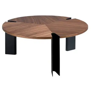 Angel Cerdá Table Basse En Noyer Et Acier NoirVendu parrakuten