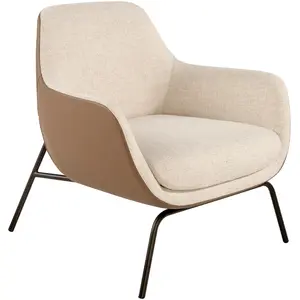 Angel Cerdá Fauteuil En Tissu Et Croûte De CuirVendu parrakuten