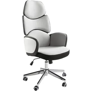 Chaise de bureau - ANGEL CERDA - Pivotante et réglable en hauteur - Bl... pas cher