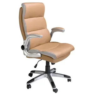 Angel Cerdá Chaise De Bureau Pivotante En Croûte De Cuir Marron pas cher