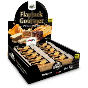 Amix Barre énergétique Flapjack Gourmet 100g Chocolat Blanc Et Caramel...Vendu parbikeinn