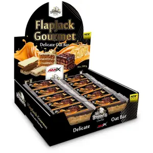 Amix Barre énergétique Flapjack Gourmet 100g Chocolat Noir Et Caramel ...Vendu parbikeinn