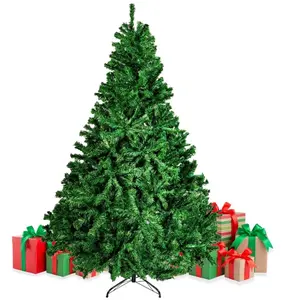 Avalon Sapin de Noël 150 cm très touffu avec 684 branches en format charnière Pin de Noël PVC Vert 150 cm pas cher