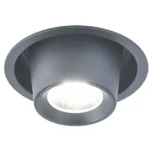 CRISTALRECORD Encastré plafond LED Tyr Noir 8W 100Lm 4000K pas cher