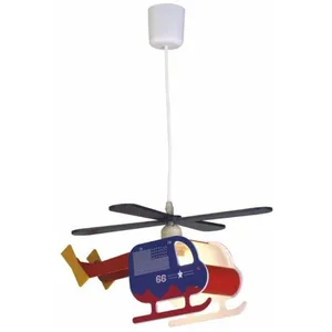 Cristalrecord - Plafonnier enfant bleu helicoptero bravo cr 99-010-01-... pas cher