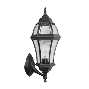FABRILAMP Applique extérieure aluminium becrux 1xe27 noir ip44 59,5x25x26 cm pas cher