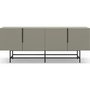Drawer Buffet ELDIA Coloris vert 4 portes 200 x 40 x 779 cm pas cher