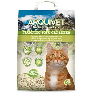 Arquivet Litière de tofu pour chats de 6 litres, Agglomérante et absorbante pas cher