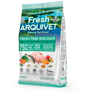 Aliment - ARQUIVET - Fresh Free Run Duck - 2,5 kg - Semi-Humide - Haute Appétence - Sans Gluten pas cher