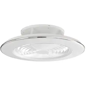 MANTRA Lampe de plafond led et ventilateur Blanc - 63 cm cm pas cher