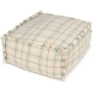 Pouf tissé Blue Sage (40x40 cm)
