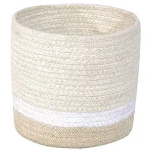 Lorena Canals Panier de rangement en coton My Little Ones ivoire (15 x 15 x 15 cm) pas cher