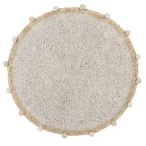 Lorena Canals Tapis lavable Bubbly natural miel (120 cm) pas cher