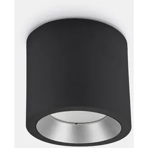LEDKIA Plafonnier Led 3000k Cosmos, Aluminium Et Verre, Gris Urbain