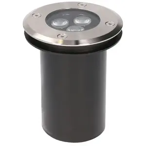 Spot encastré extérieur Forlight - Ringo en acier inoxydable avec prot... pas cher