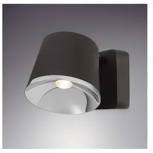 LEDS-C4 Lampade da parete Drone Single LED 8.6 Bianco caldo - 2700K ON-OFF Marrone 350lm pas cher