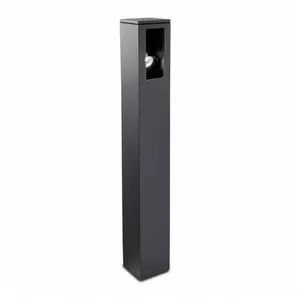 Borne de jardin Way Verre Gris urbain 1 ampoule 100cm - GrisVendu parrakuten