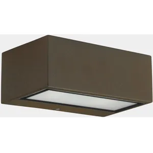 LEDS.C4 Lampade da parete IP44 Nemesis Aluminium 70170mm R7s 100 Marrone 693lm